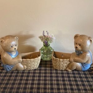 Vintage Bear Planters